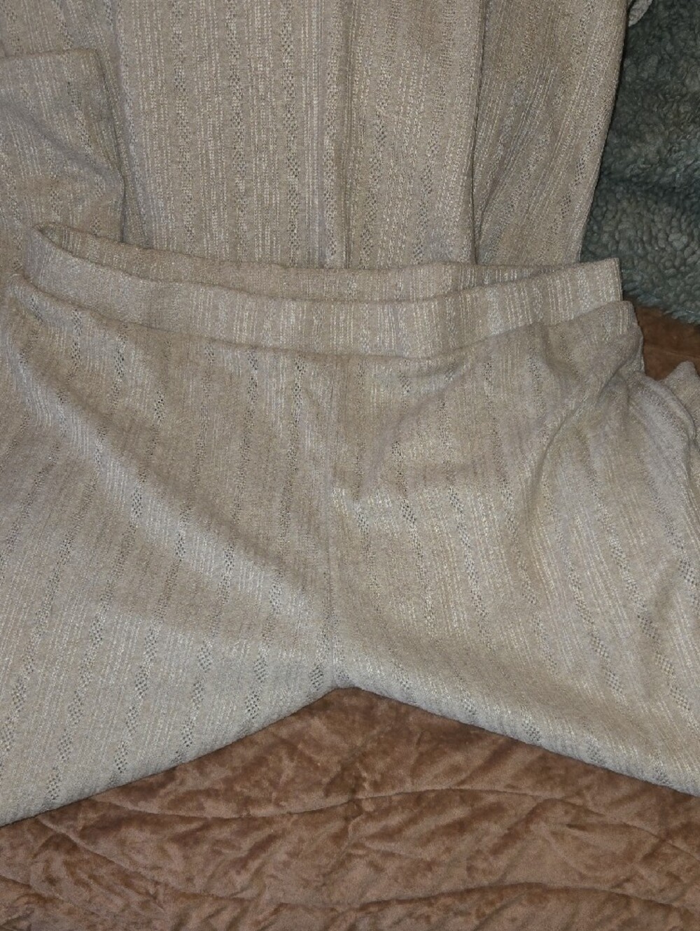 Women’s Soft Ribbed Sleep Set - Cream - Picture 3 of 5